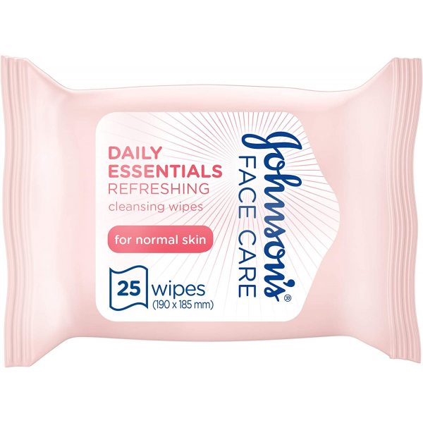 JOHNSON'S® Daily Essentials Facial Wipes Moisturising 25 (Blue)