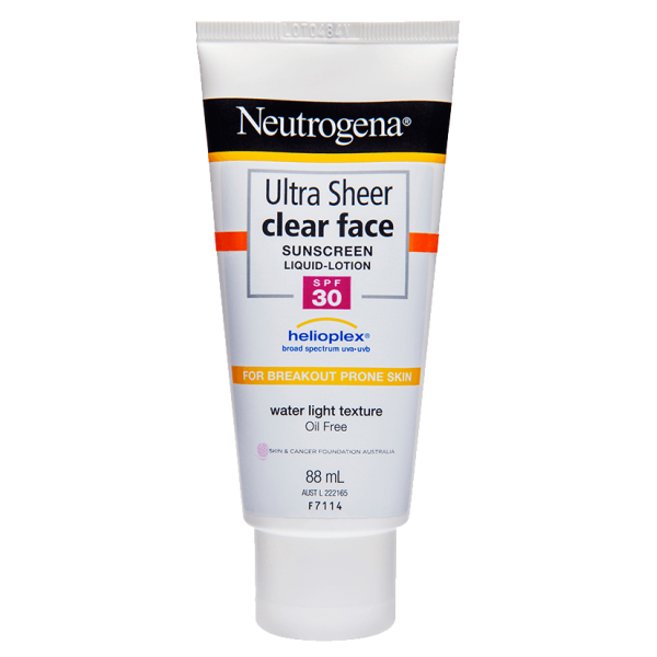 NEUTROGENA® Ultra Sheer Clear Face Lotion SPF30 88mL