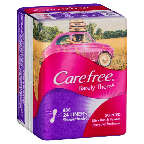 CAREFREE Barely There Liners Scented 24