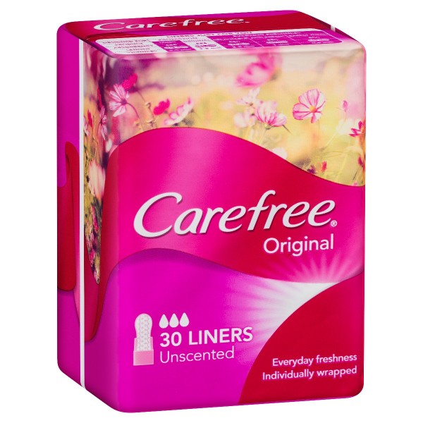 CAREFREE Liners Folded & Wrapped 30 