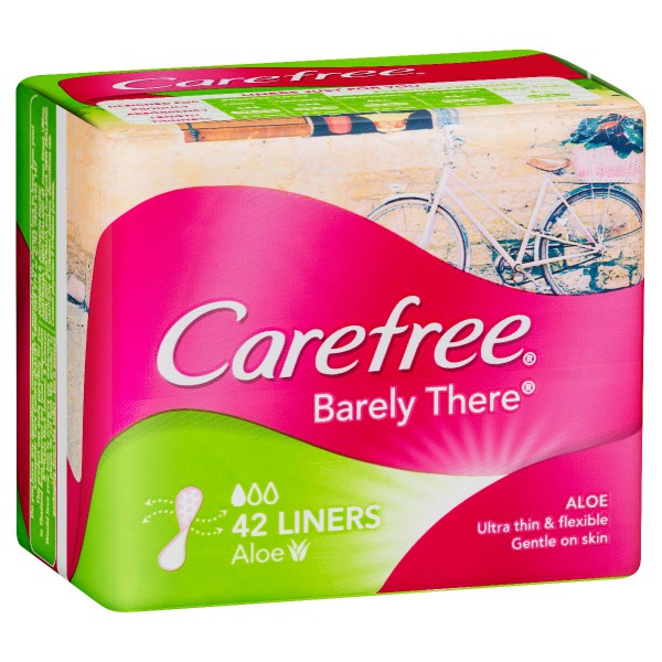 CAREFREE Barely There Aloe Liners 42