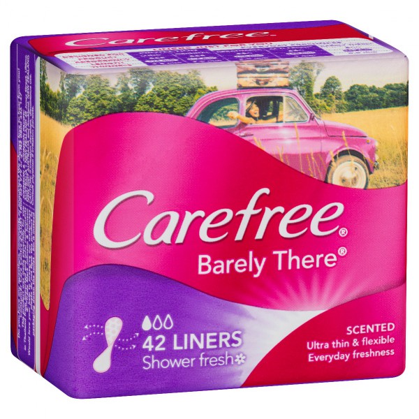 CAREFREE Barely There Liners Scented 42