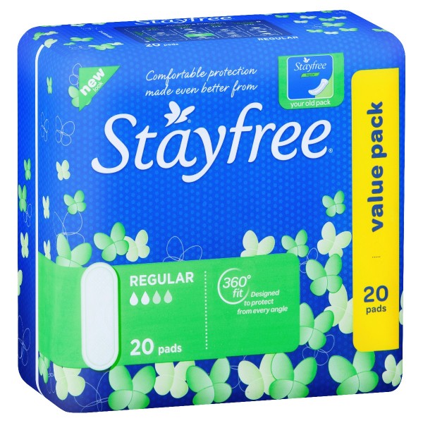 STAYFREE Regular No Wings 20