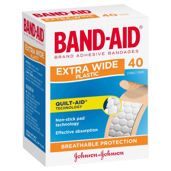 BAND-AID® Brand Adhesive Strips Extra Wide 40 