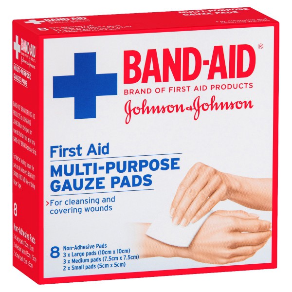 BAND-AID® First Aid Gauze Pads 8