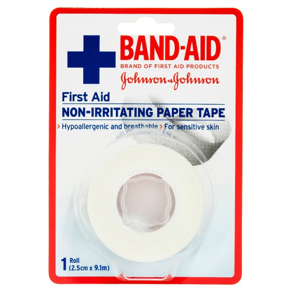 BAND-AID® First Aid Paper Tape 9.1m