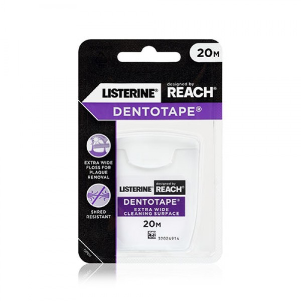 Listerine Reach Dentotape Waxed 20m (Bundle of 6)